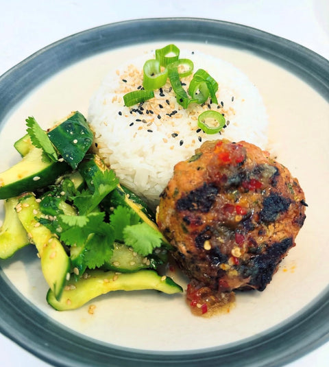 Thai-Style Organic Pork Burgers