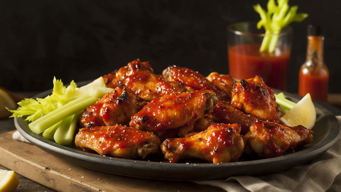 Bloody Mary Chicken Wings