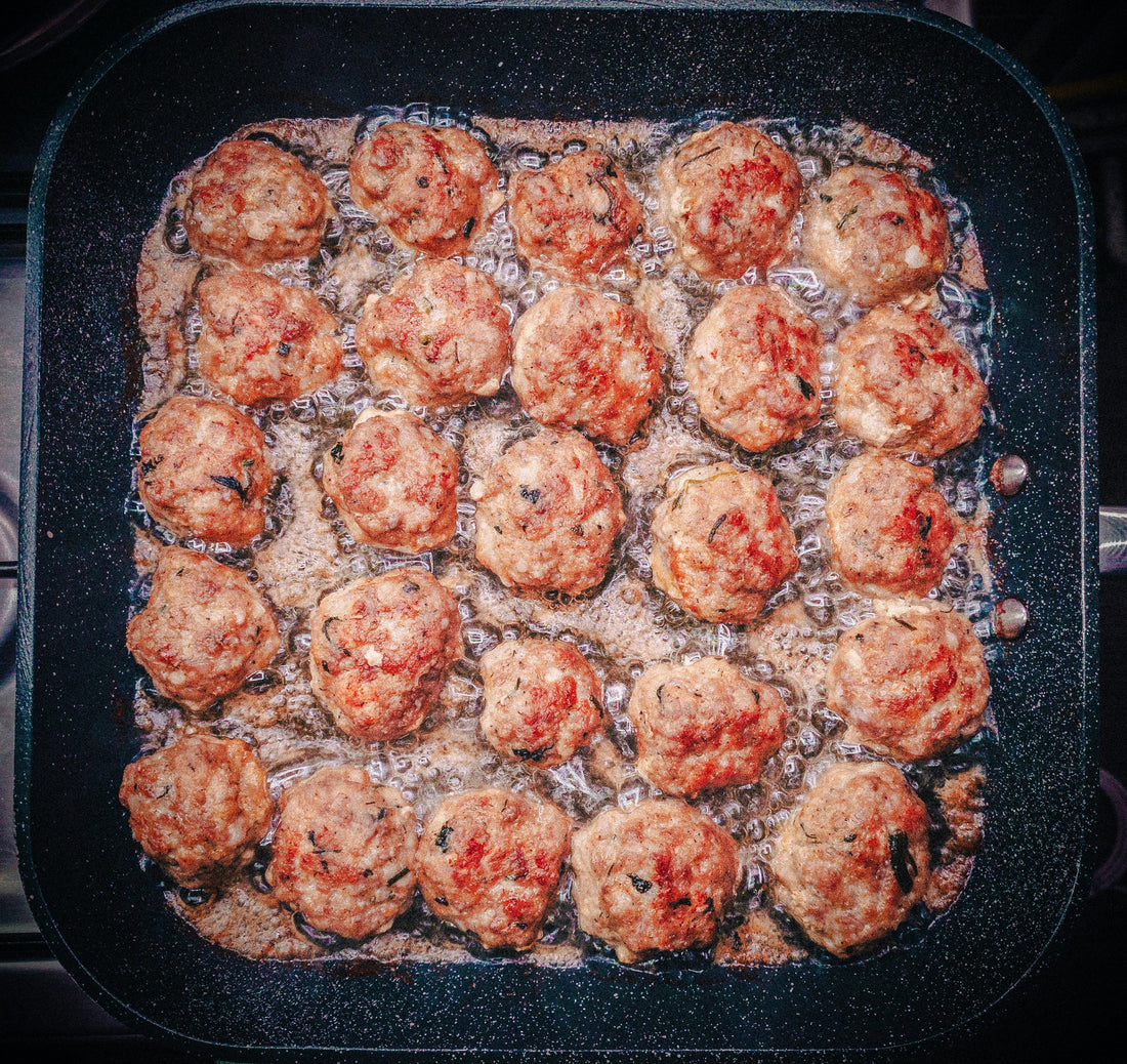 Organic Pork & Apple Meatballs with Cider Cream Sauce