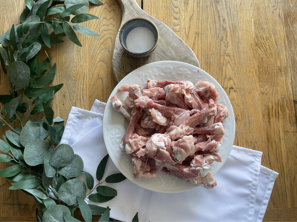 Organic Chicken Thigh Stock Bones Chicken The Organic Butchery