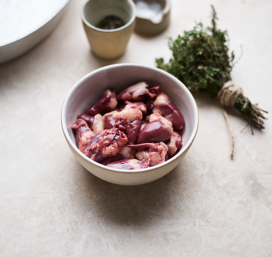 Organic Chicken Hearts, Previously Frozen