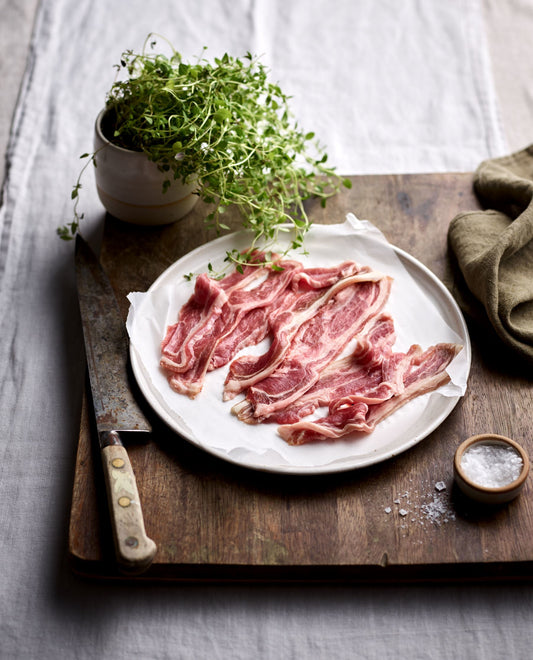 Organic Nitrate-Free Lamb Bacon Lamb The Organic Butchery