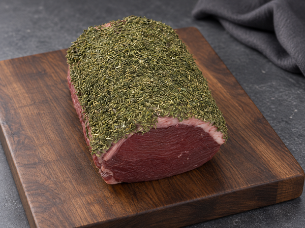 Organic Herb-Crusted Beef with Horseradish Beef The Organic Butchery