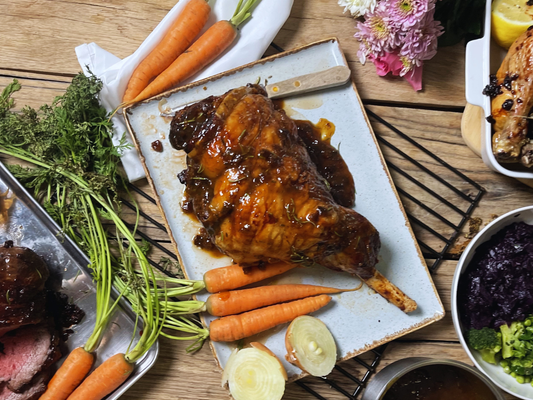 Easter Organic Apricot & Thyme Whole Lamb Leg (Bone In) The Organic Butchery
