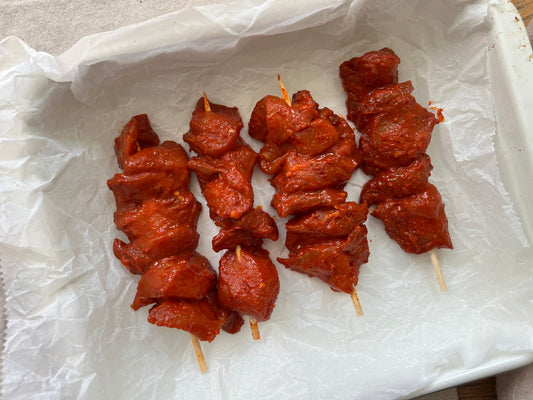 Organic Piri Piri Chicken Kebabs chicken The Organic Butchery