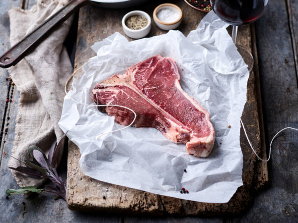 Organic 28-day Aged Beef T-Bone Steak Beef The Organic Butchery