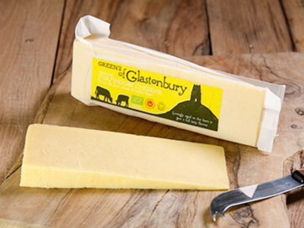 Organic Glastonbury Farmhouse Mature Cheddar Cheese Longmans