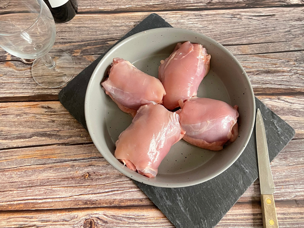 Organic Chicken Thighs Boneless + Skinless Chicken The Organic Butchery