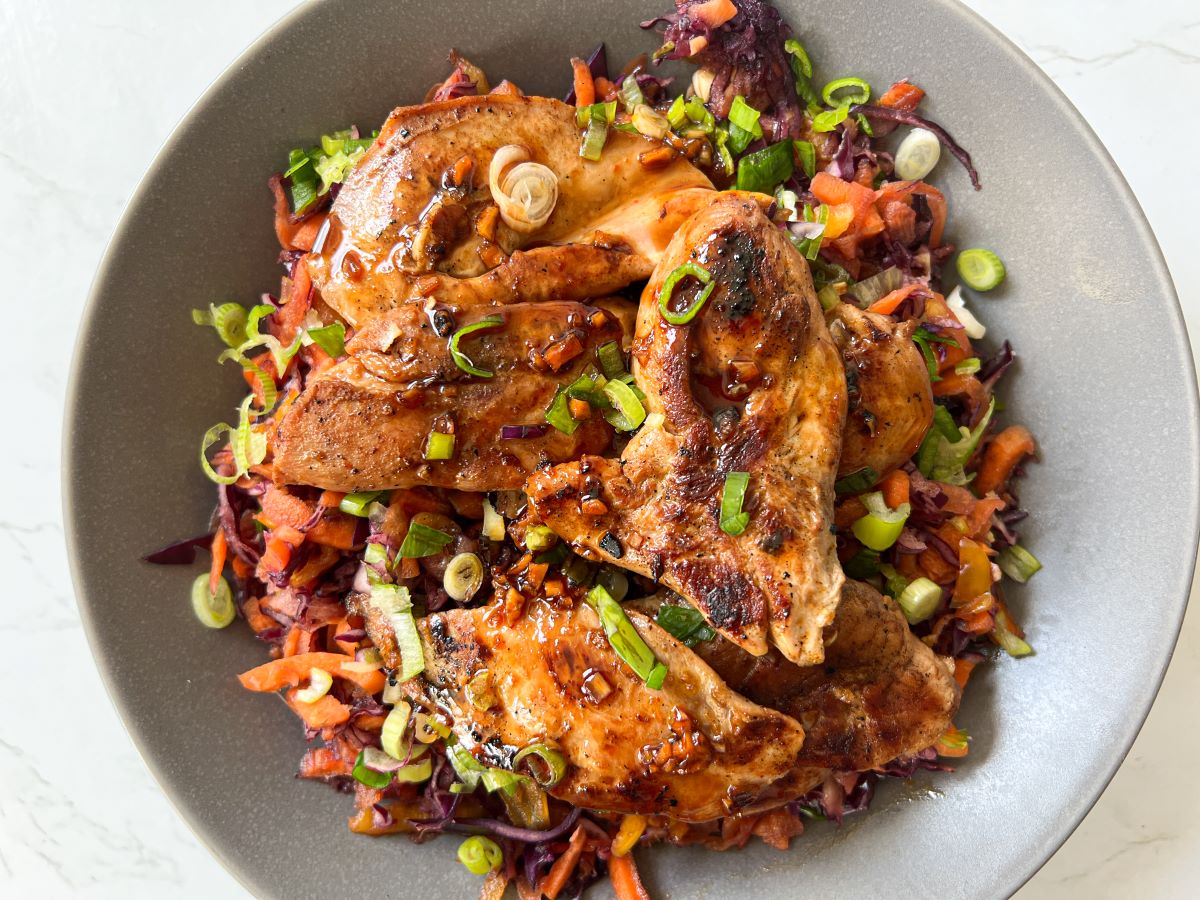 Asian-Style Grilled Partridge Salad