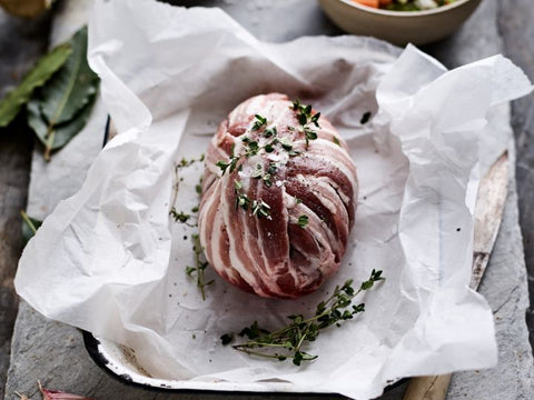 Organic Braised Lamb Heart Stuffed with Lemon & Parsley