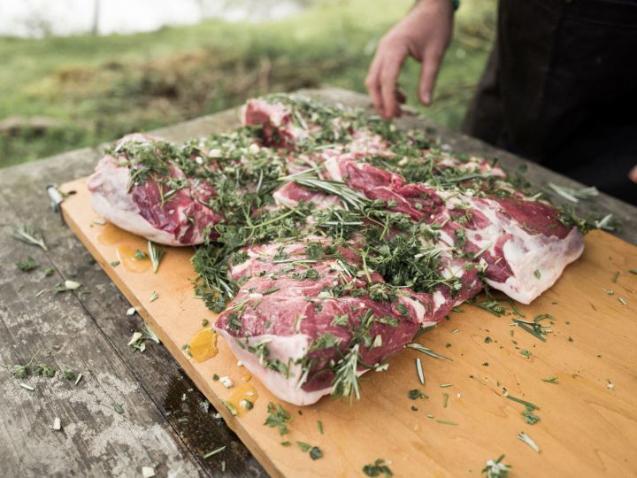Harissa Marinated Organic Leg of Lamb