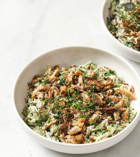 Shredded Chicken Greek Salad