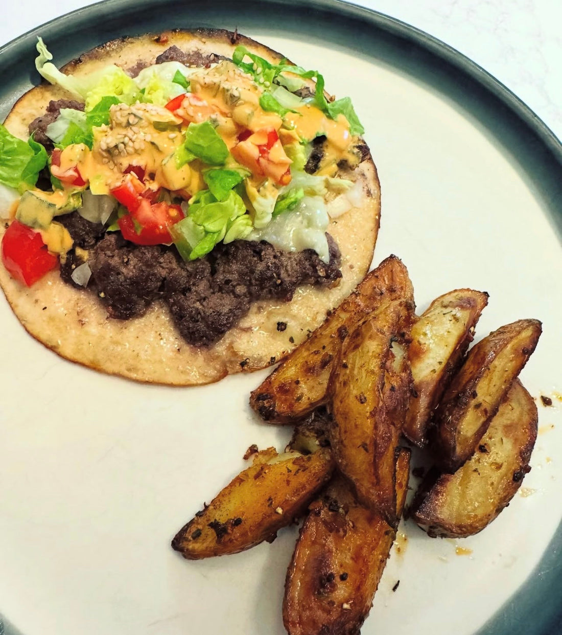 Smash Burger Tacos with Organic Beef Mince