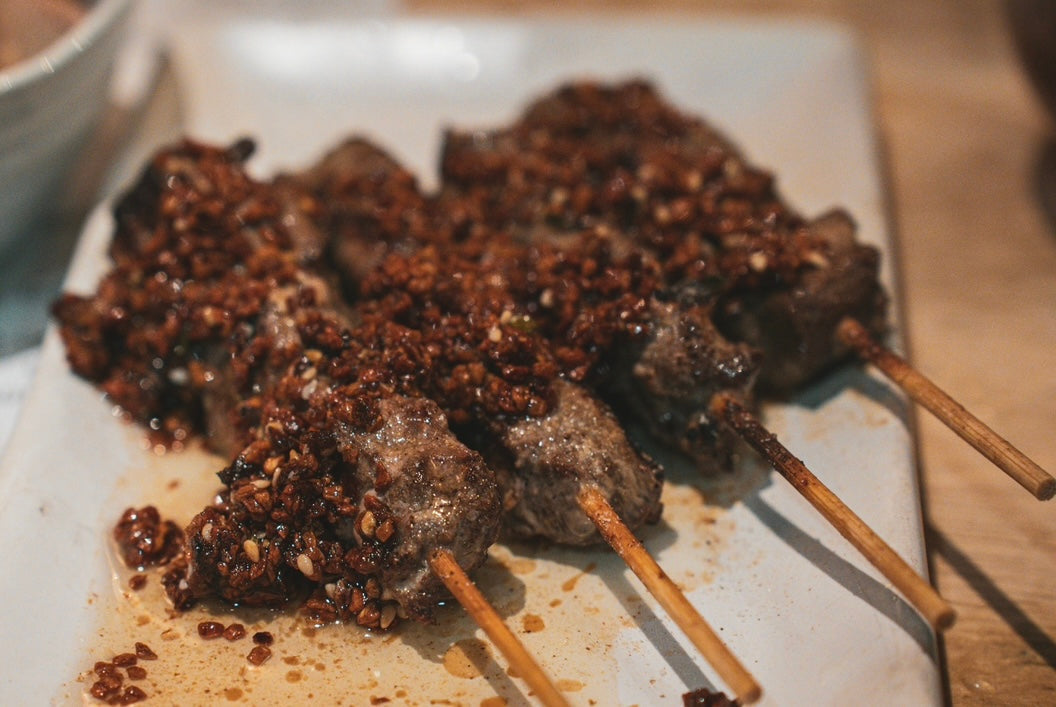 DIY Organic Lamb Skewers with Nutty-Sweet Glaze