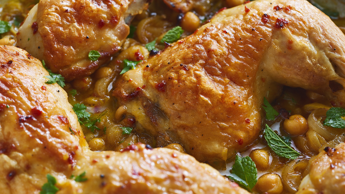 Harissa & Honey Roast Chicken with Preserved Lemon