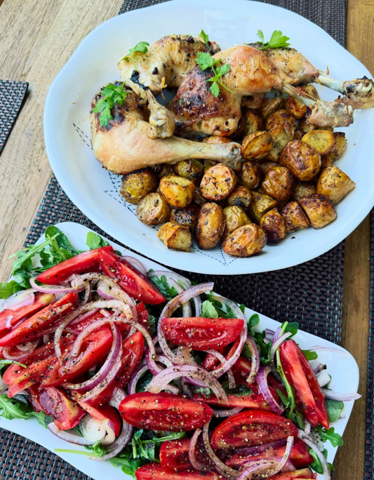 Feta & Sun-Dried Tomato Stuffed Organic Chicken Legs