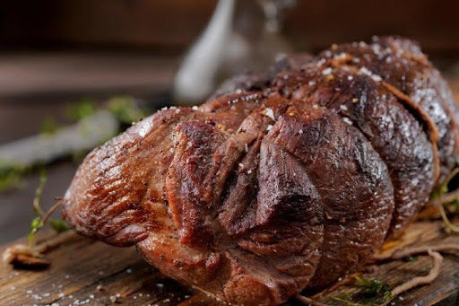 Wild venison sirloin roast, illustrating how to cook venison.