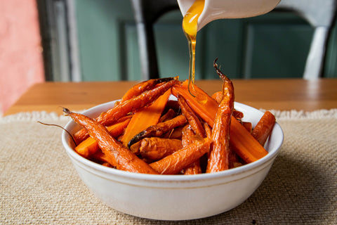 Honey Glazed Carrots with Chestnuts