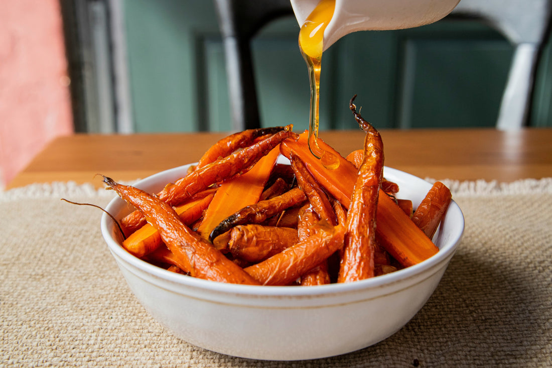 Honey Glazed Carrots with Chestnuts