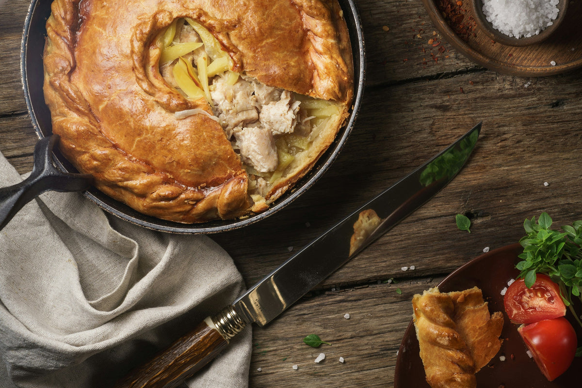 Homemade Chicken & White Onion Pie