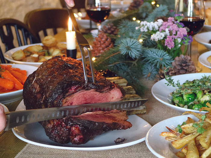 28-Day Aged Trimmed Rib of Beef with Garlic, Herbs & Red Wine Jus