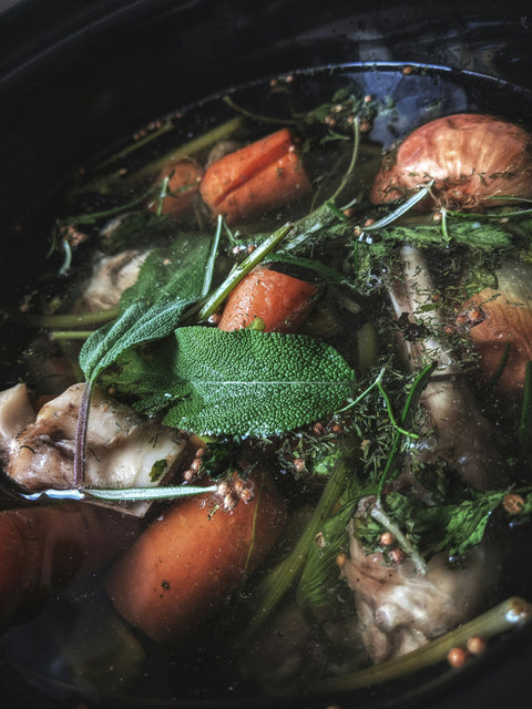 Homemade Organic Chicken Bone Broth