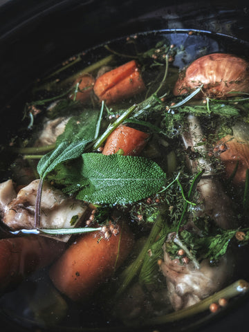 Homemade Organic Chicken Bone Broth