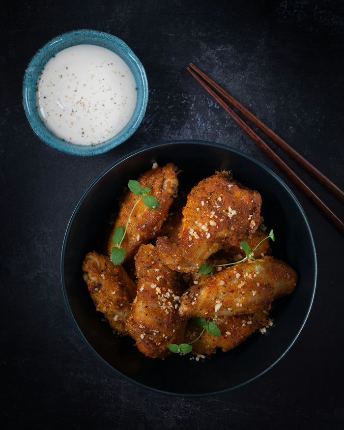 Christmas Maple & Mustard Roast Chicken Wings