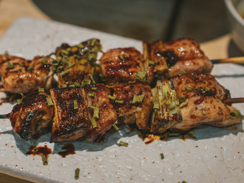 BBQ Yakitori Chicken Skewers with Homemade Yakitori Sauce