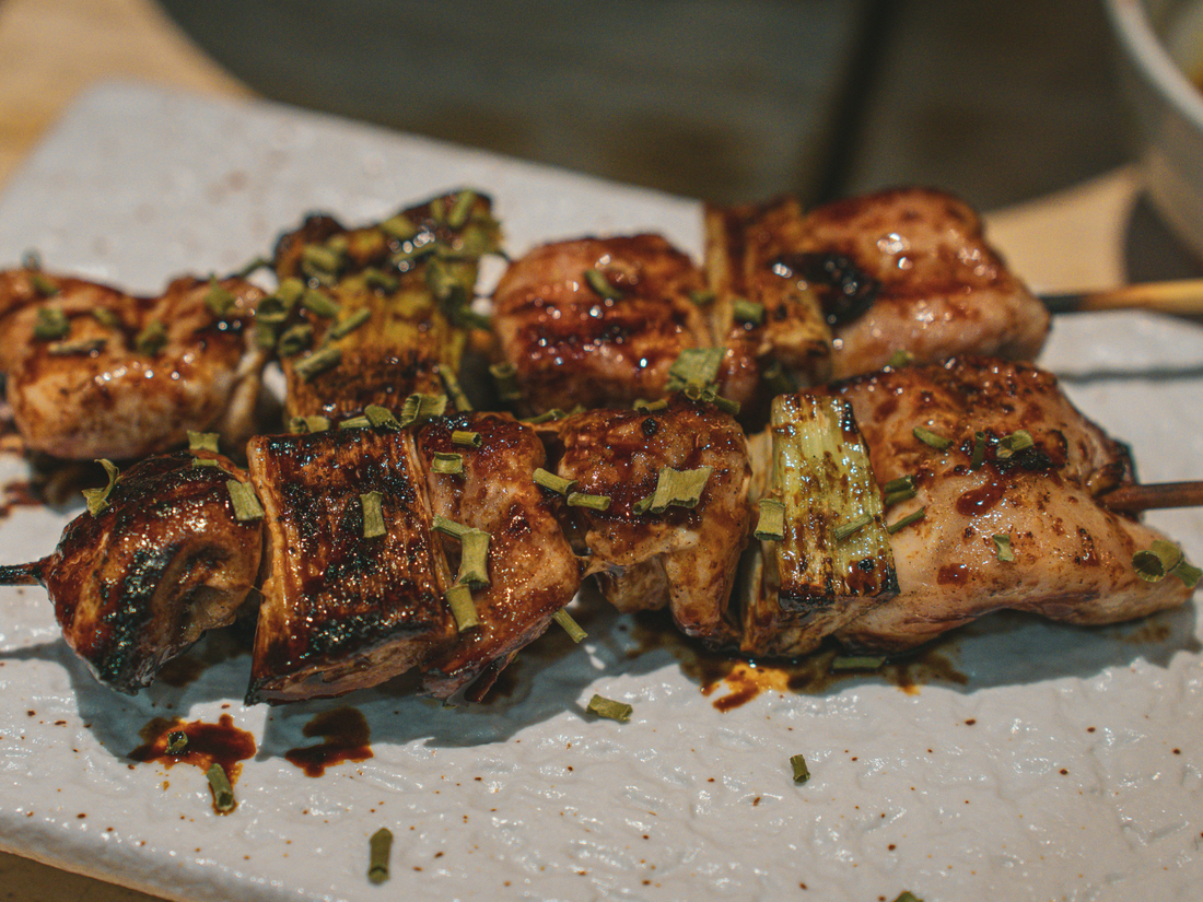 BBQ Yakitori Chicken Skewers with Homemade Yakitori Sauce
