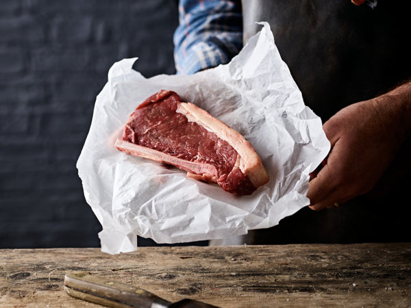 Organic Sirloin Steak on the Bone Beef The Organic Butchery