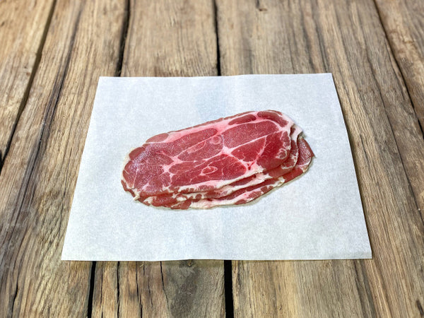 Christmas Organic Nitrate-Free Maple Cured Rib Eye Bacon Pork The Organic Butchery
