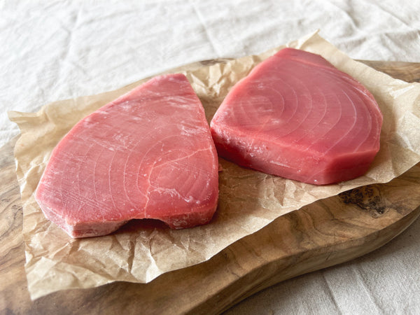 Wild Super Frozen Tuna Steaks - Sashimi Grade Fish The Organic Butchery