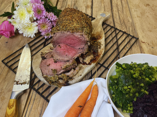 Organic Herb-Crusted Beef with Horseradish Beef The Organic Butchery