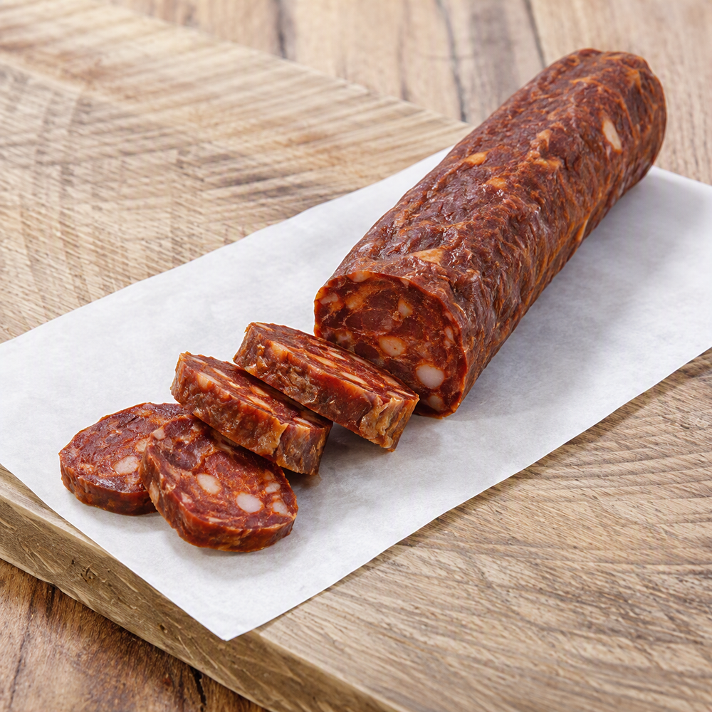 Organic Spicy Chorizo Slicing Stick Pork The Organic Butchery