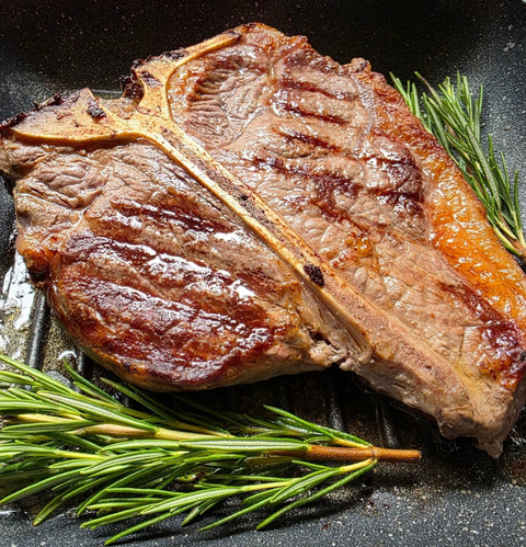 Organic 28-day Aged Beef T-Bone Steak Beef The Organic Butchery