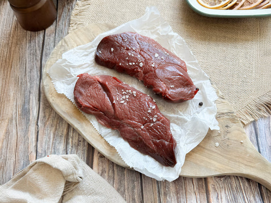 Wild Venison Steaks, Previously Frozen