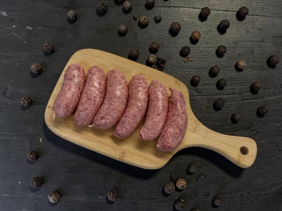 Organic Beef Sausages with Cracked Black Pepper Beef The Organic Butchery