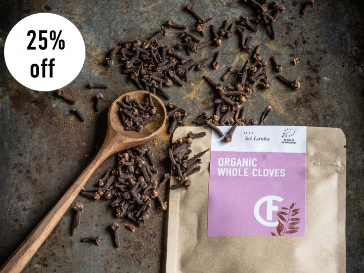 Save 25% Organic Whole Cloves