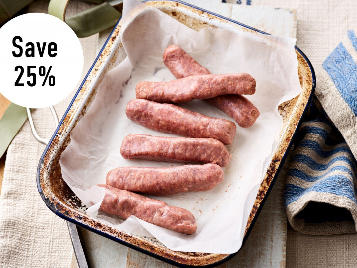 25% Saving Organic Beef Sausages