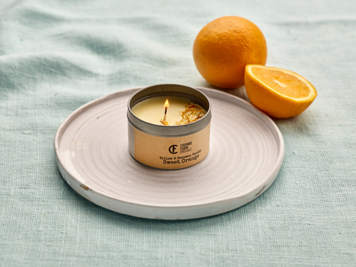 Sweet Orange Tallow & Beeswax Candle 