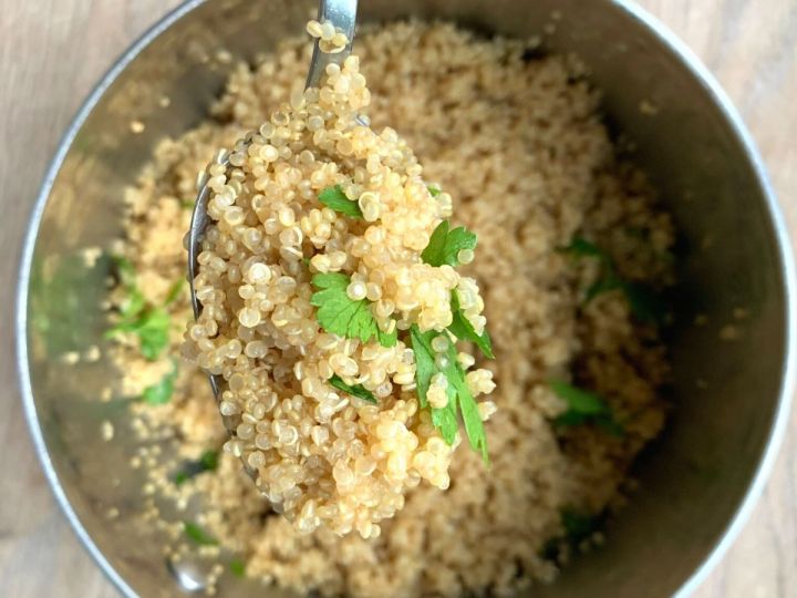Fluffy Sticky Chicken Quinoa Recipe 