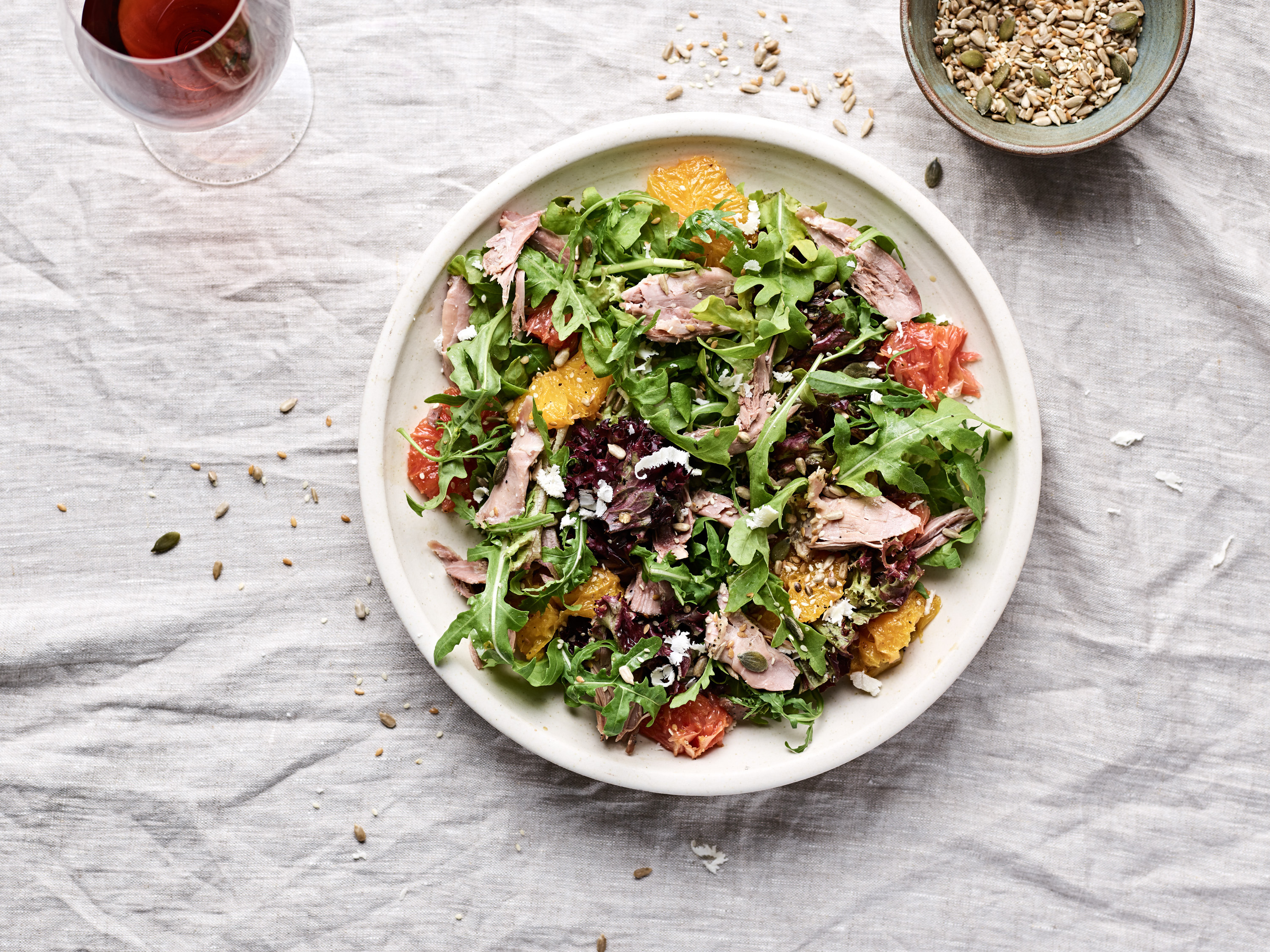Organic Duck Breast Salad