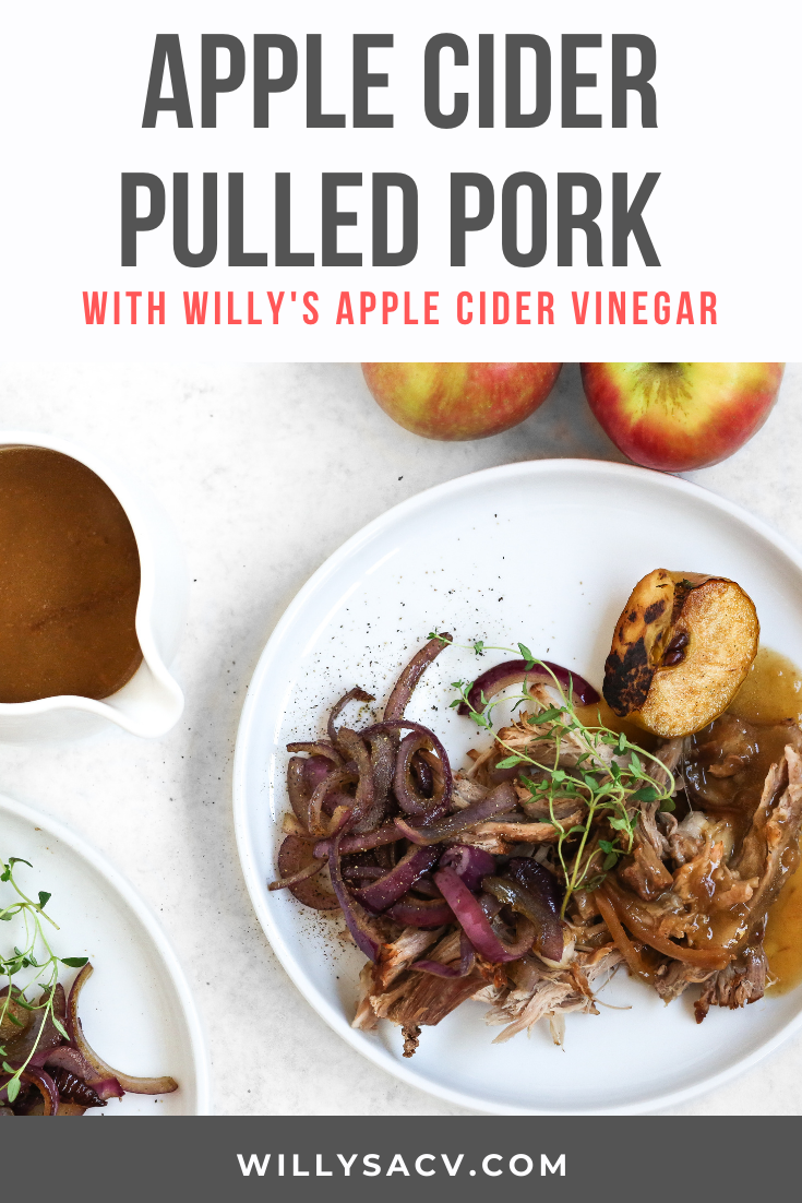 Apple Cider Pulled Pork with Onions & Apple Jam