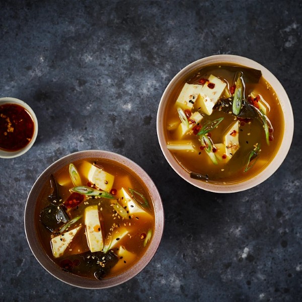 Miso Soup with Tofu & Spring Onion