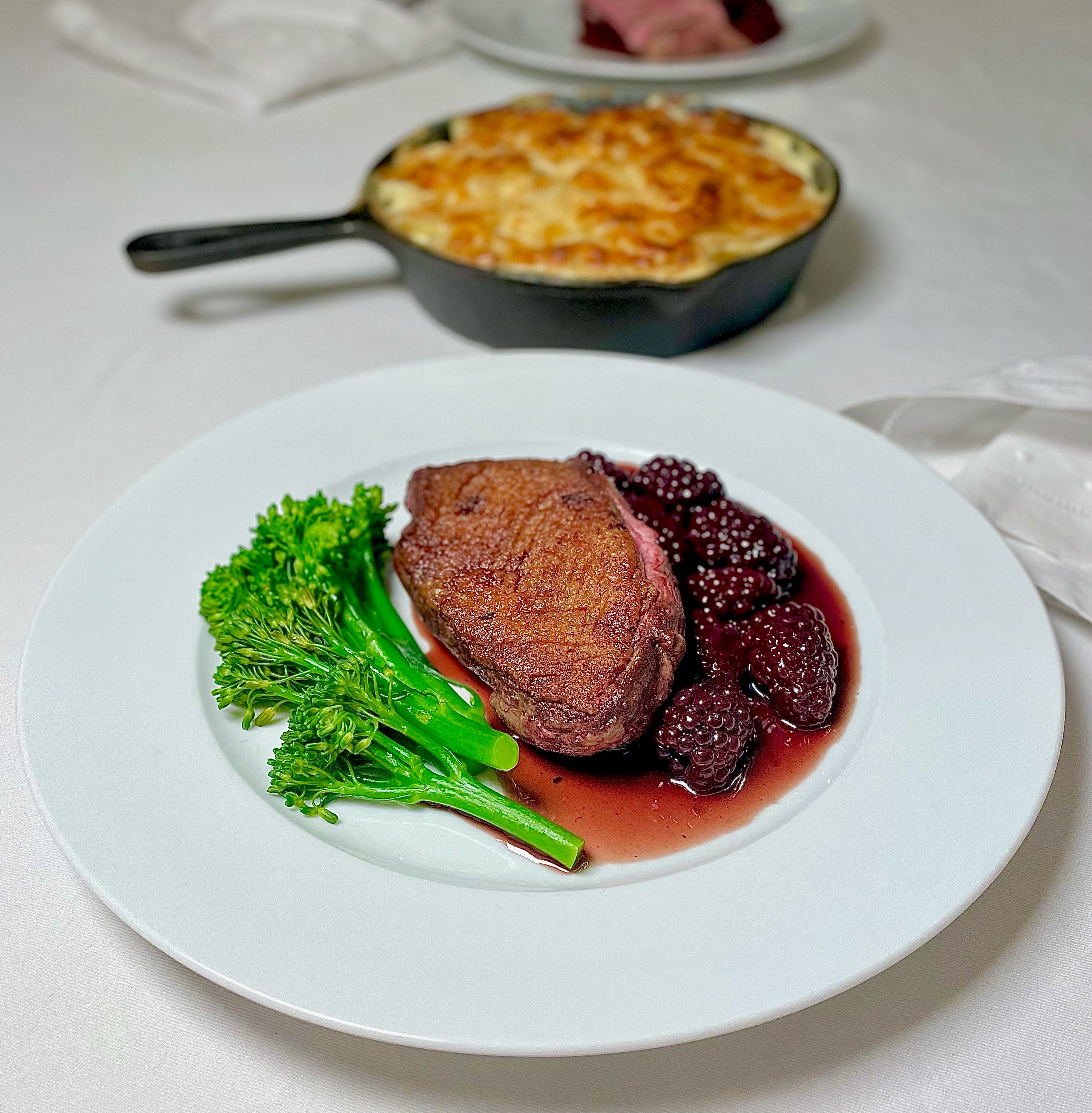 Duck Breast with Blackberry & Bay Sauce