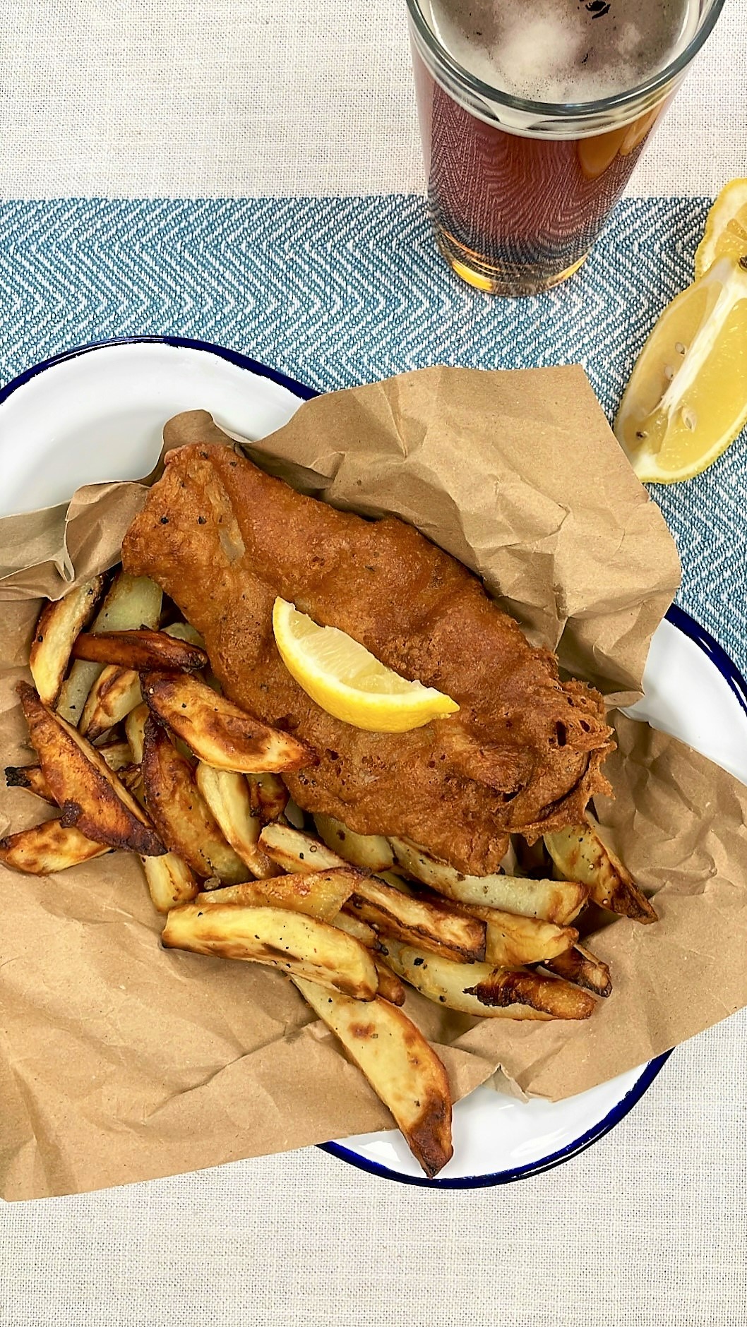 Beer Battered Fish with Homemade Chips